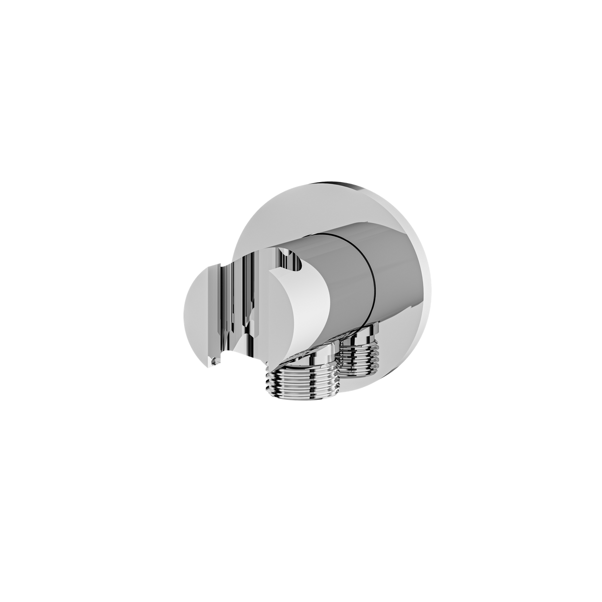 Aquabrass Round Waterway with Hook RWH17 in polished chrome