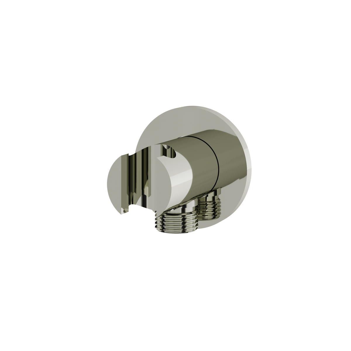 Aquabrass Round Waterway with Hook RWH17 in polished nickel