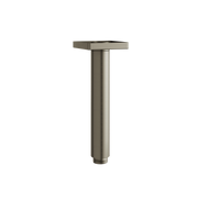 Aquabrass 6” Round Ceiling Drop with Square Flange SCD06 in brushed black chrome