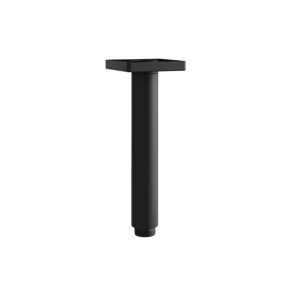 Aquabrass 6” Round Ceiling Drop with Square Flange SCD06 in black