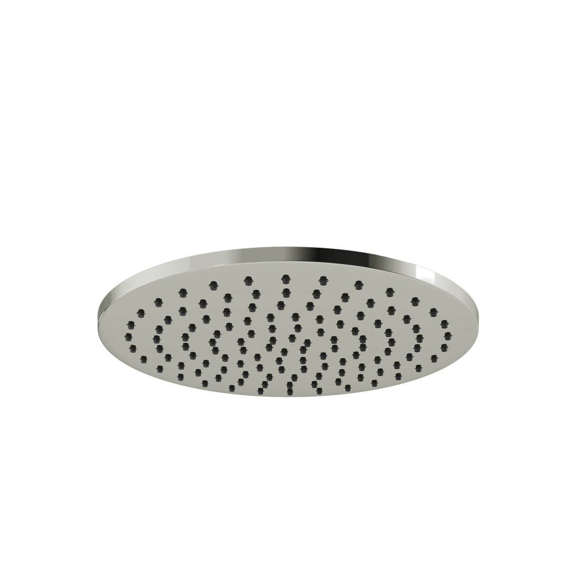 Aquabrass Round Rainhead HBRH in polished nickel