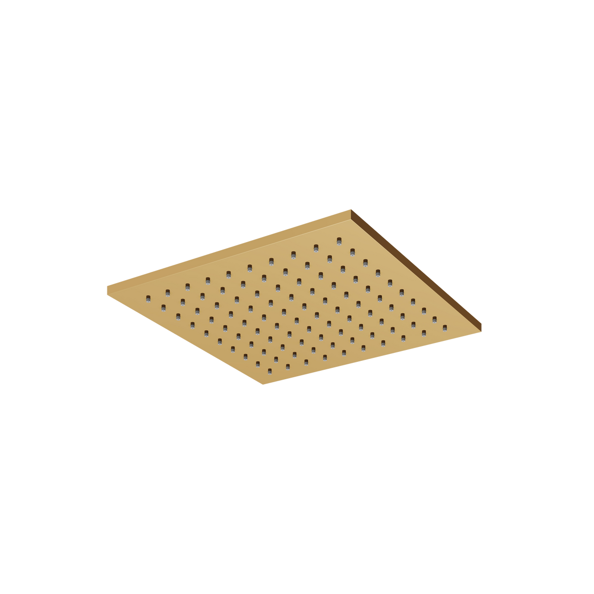 Aquabrass 10″ X 10″ Square Rainhead SRH10 in polished gold