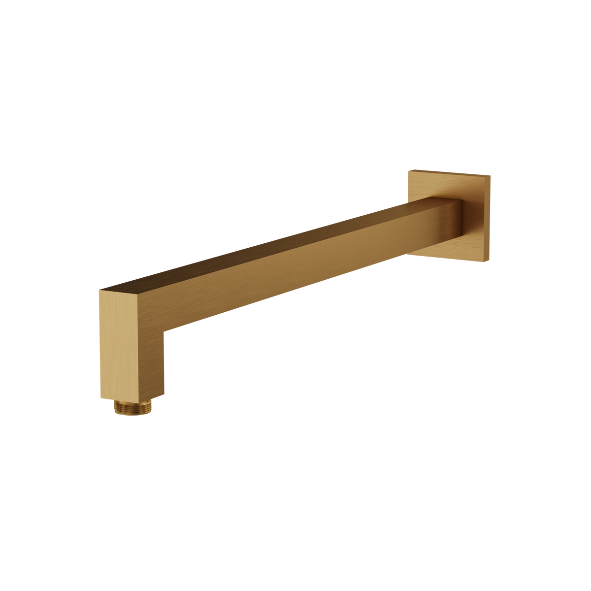 Aquabrass 16” Square Shower Arm & Flange SSA16 in brushed gold