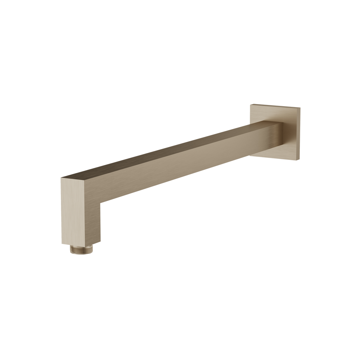 Aquabrass 16” Square Shower Arm & Flange SSA16 in brushed nickel