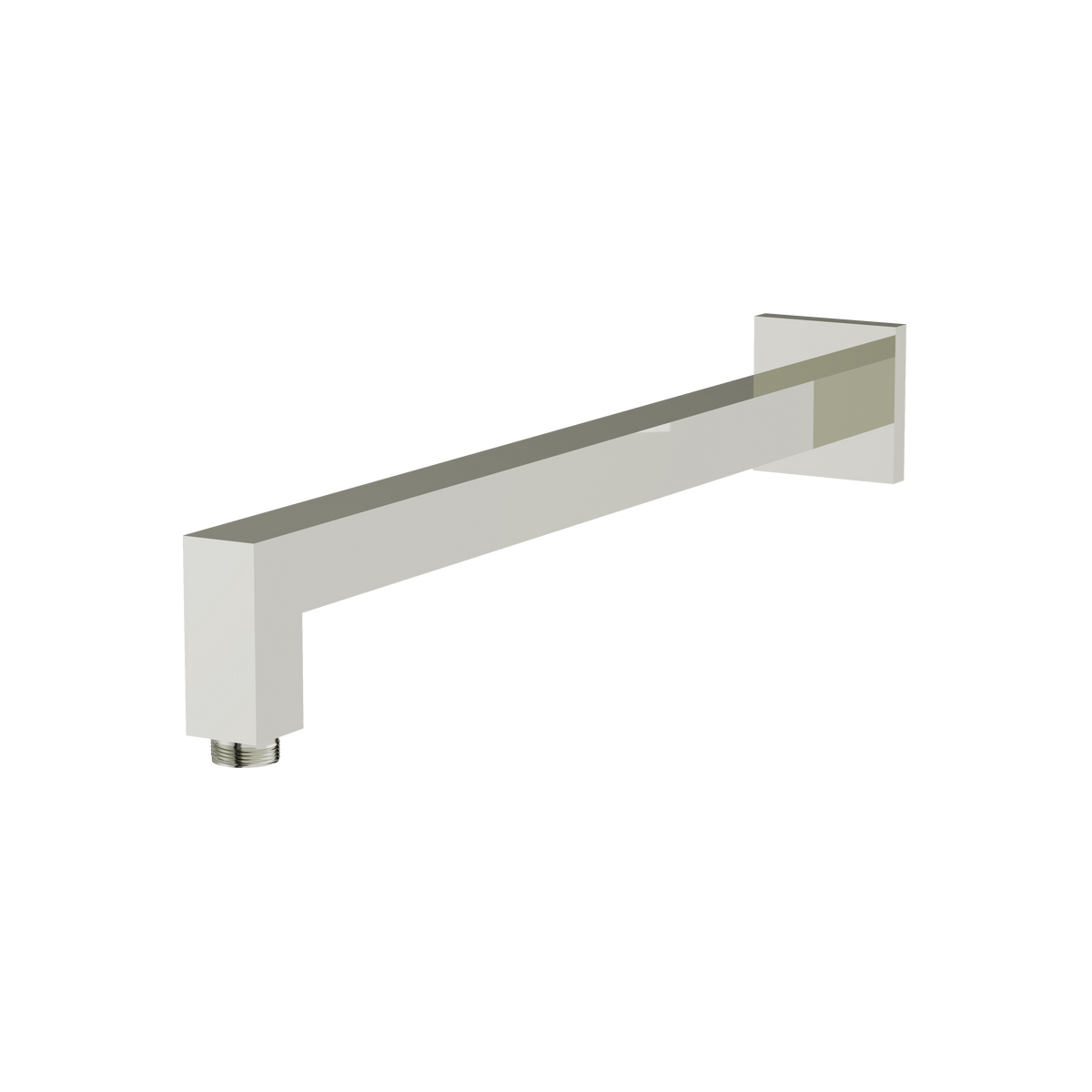 Aquabrass 16” Square Shower Arm & Flange SSA16 in polished nickel