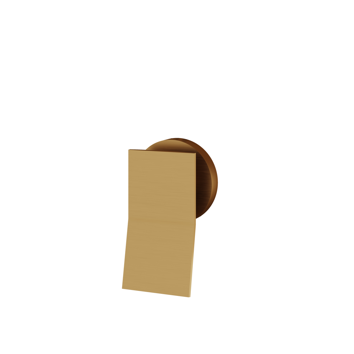 Aquabrass Chicane Optional Handle for Thermostatic Controls 19495 in brushed gold