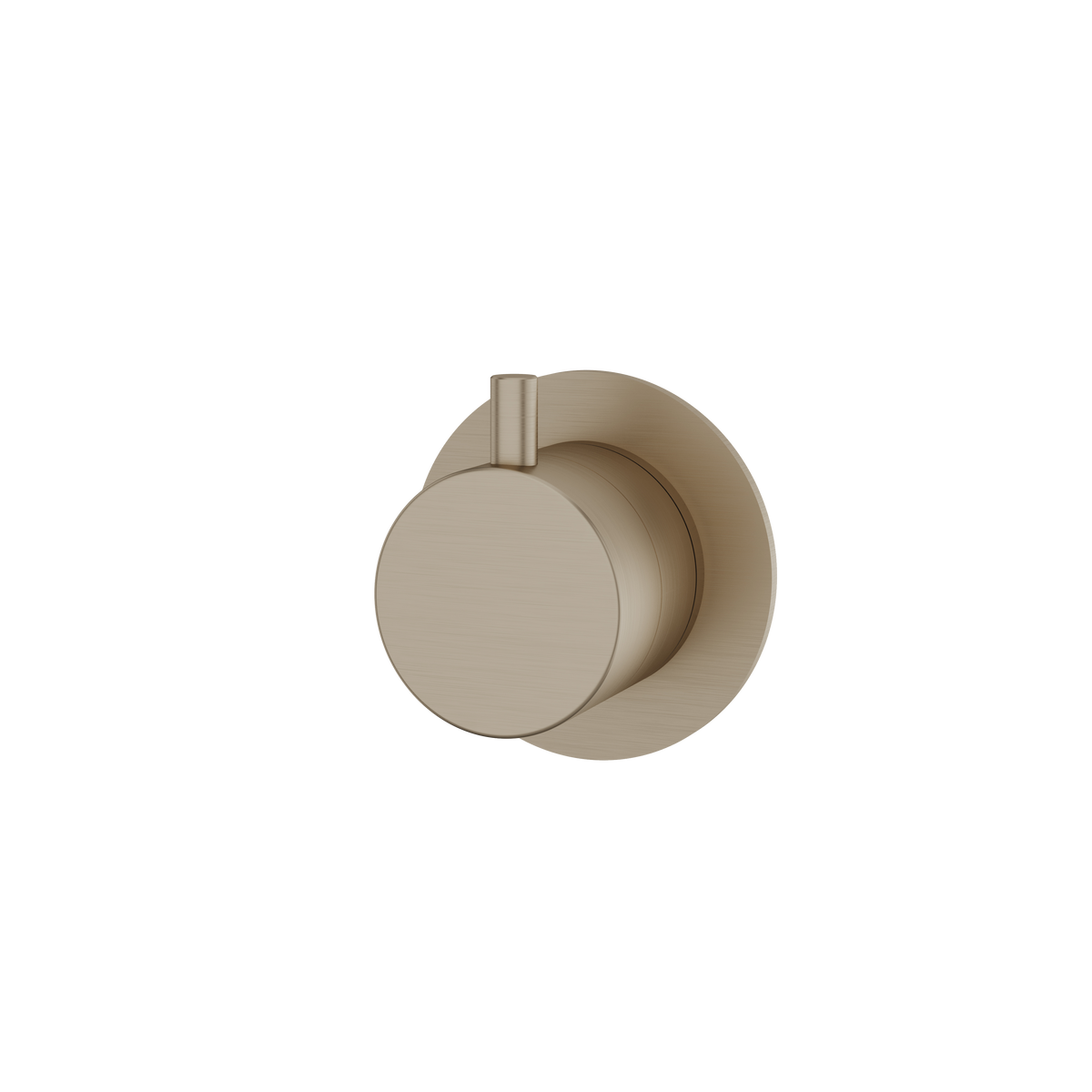 Aquabrass Trim Sets Round Trim Set with Diverter 2-Way Non-shared 93821 in brushed nickel