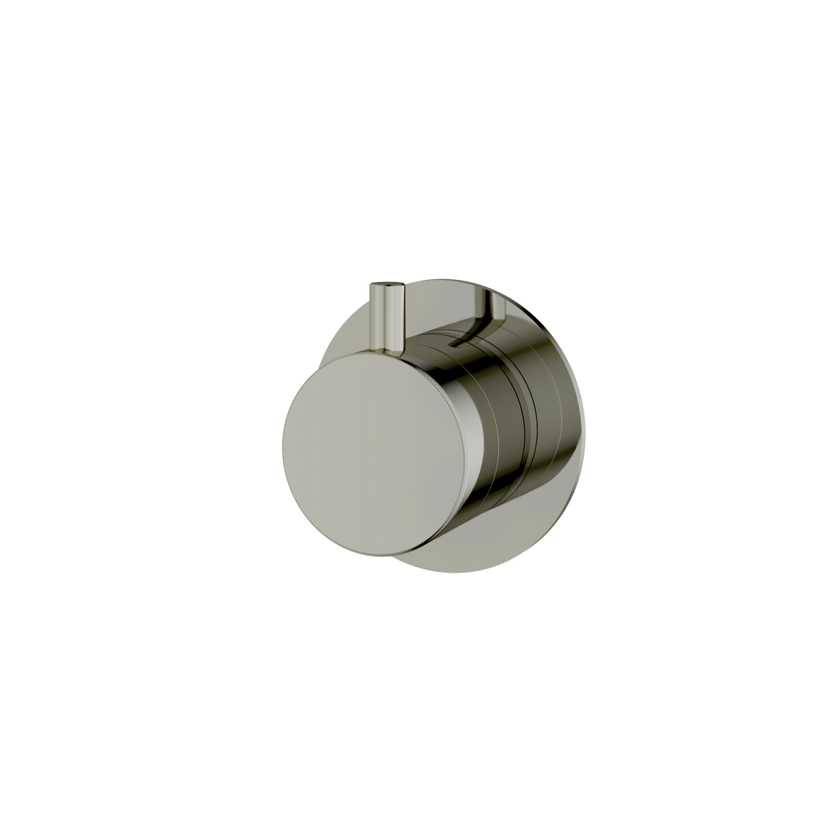 Aquabrass Trim Sets Round Trim Set with Diverter 3-Way Non-shared 93831 in polished nickel