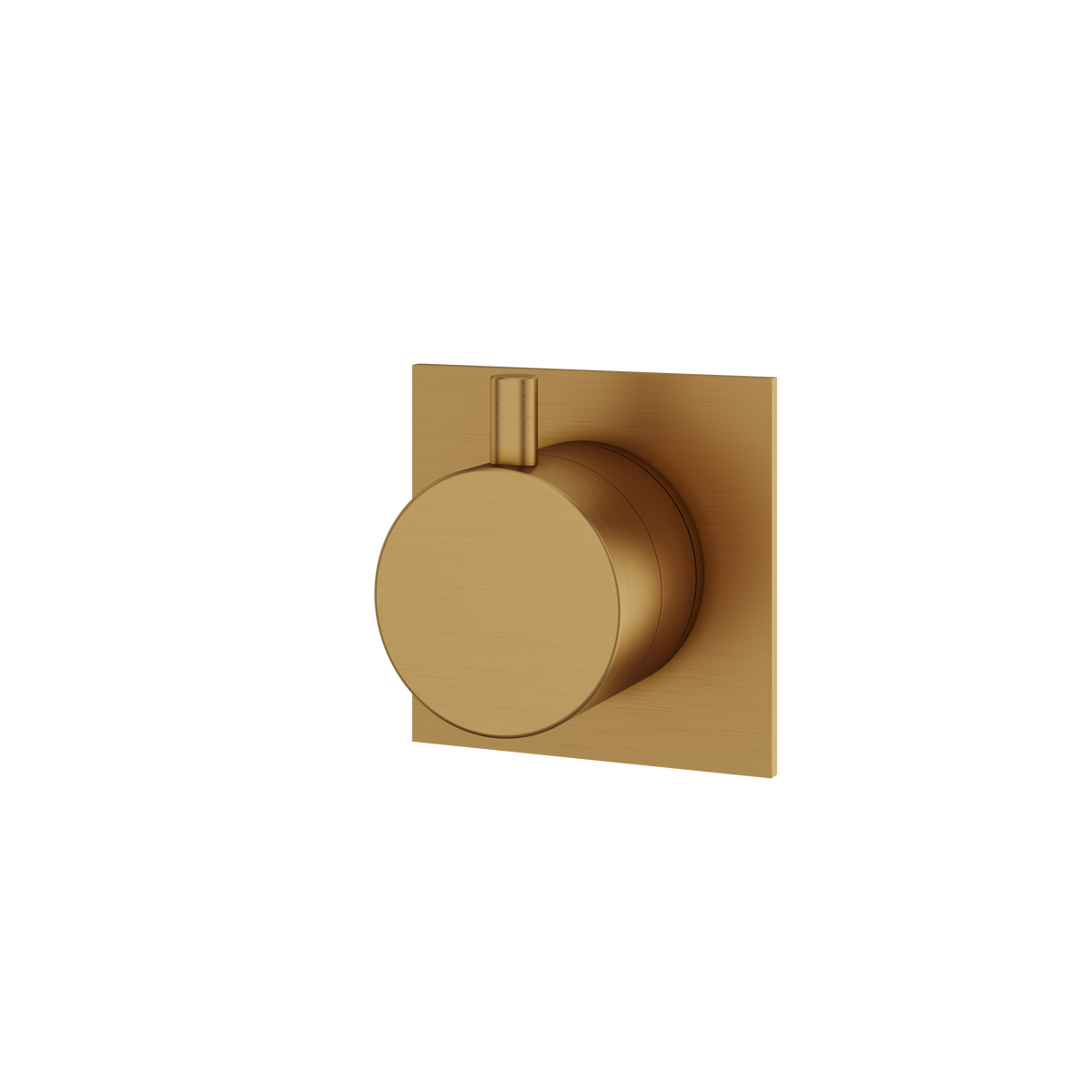 Aquabrass Trim Sets Square / Round Trim Set with Diverter 3-Way Non-shared 93832 in brushed gold