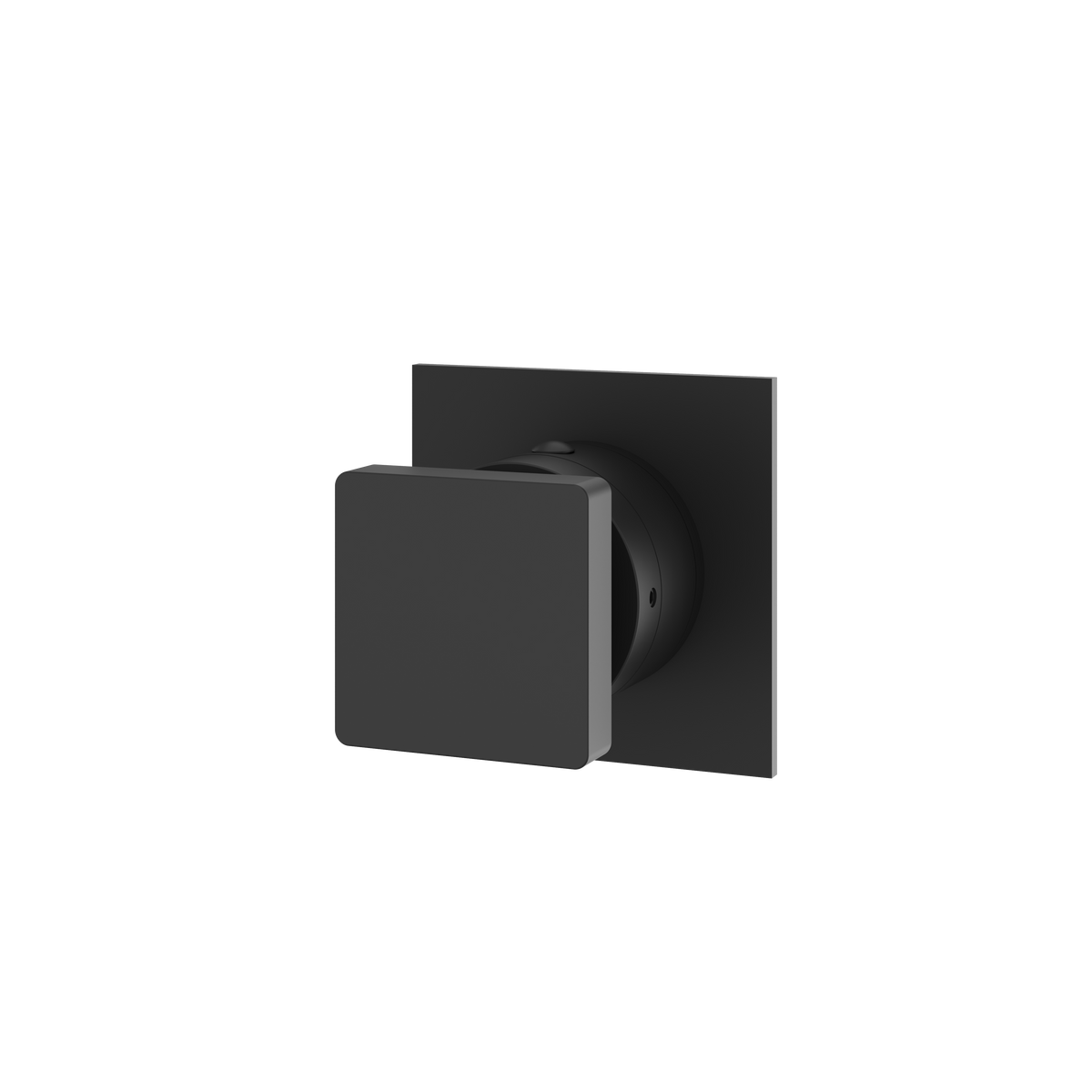 Aquabrass Trim Sets Square Trim Set with Diverter 3-Way Non-shared 93833 in black