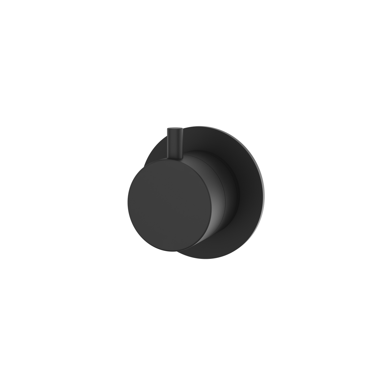 Aquabrass Trim Sets Round Trim Set with Diverter 2-Way Shared 93921 in black