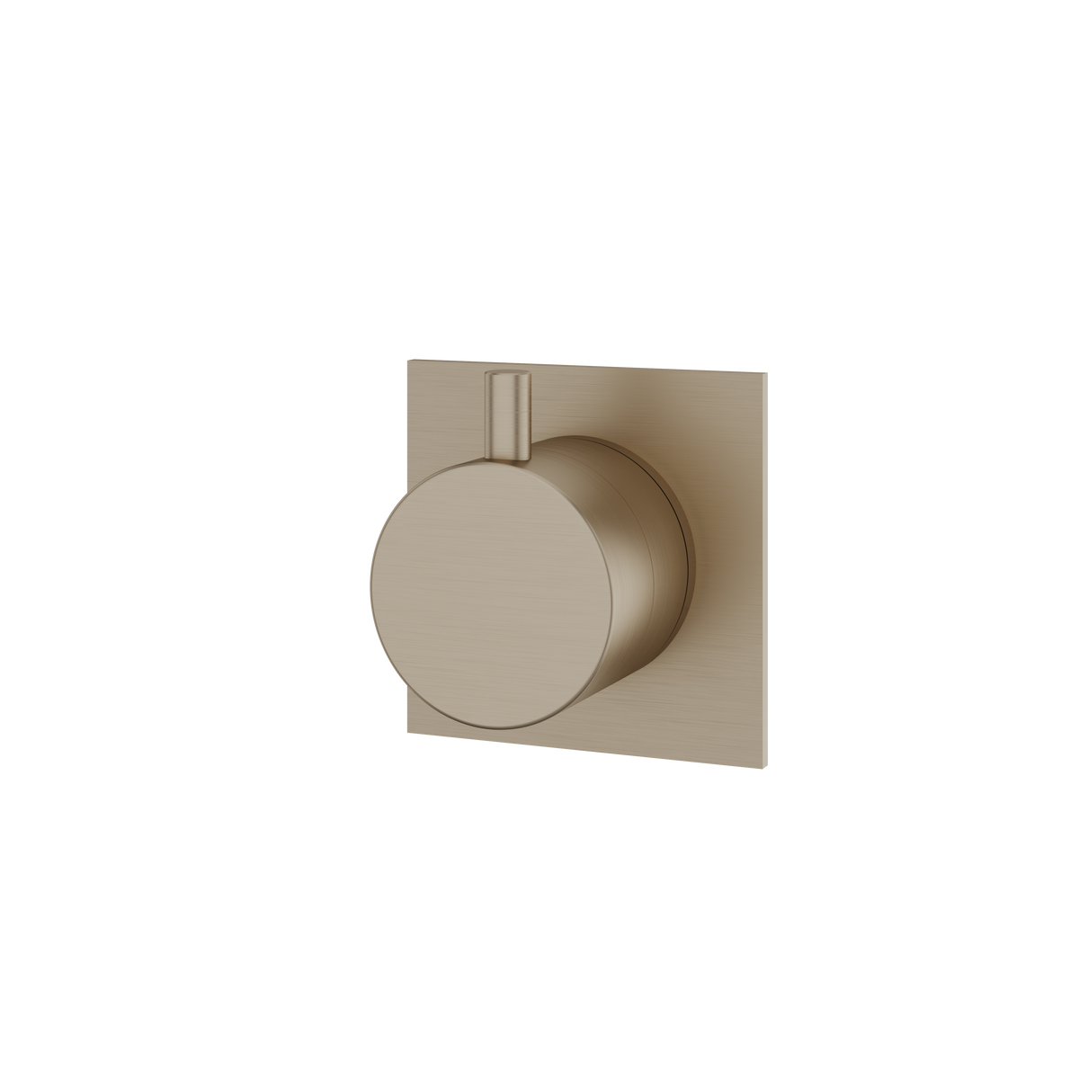 Aquabrass Trim Sets Square / Round Trim Set with Diverter 2-Way Shared 93922 in brushed nickel