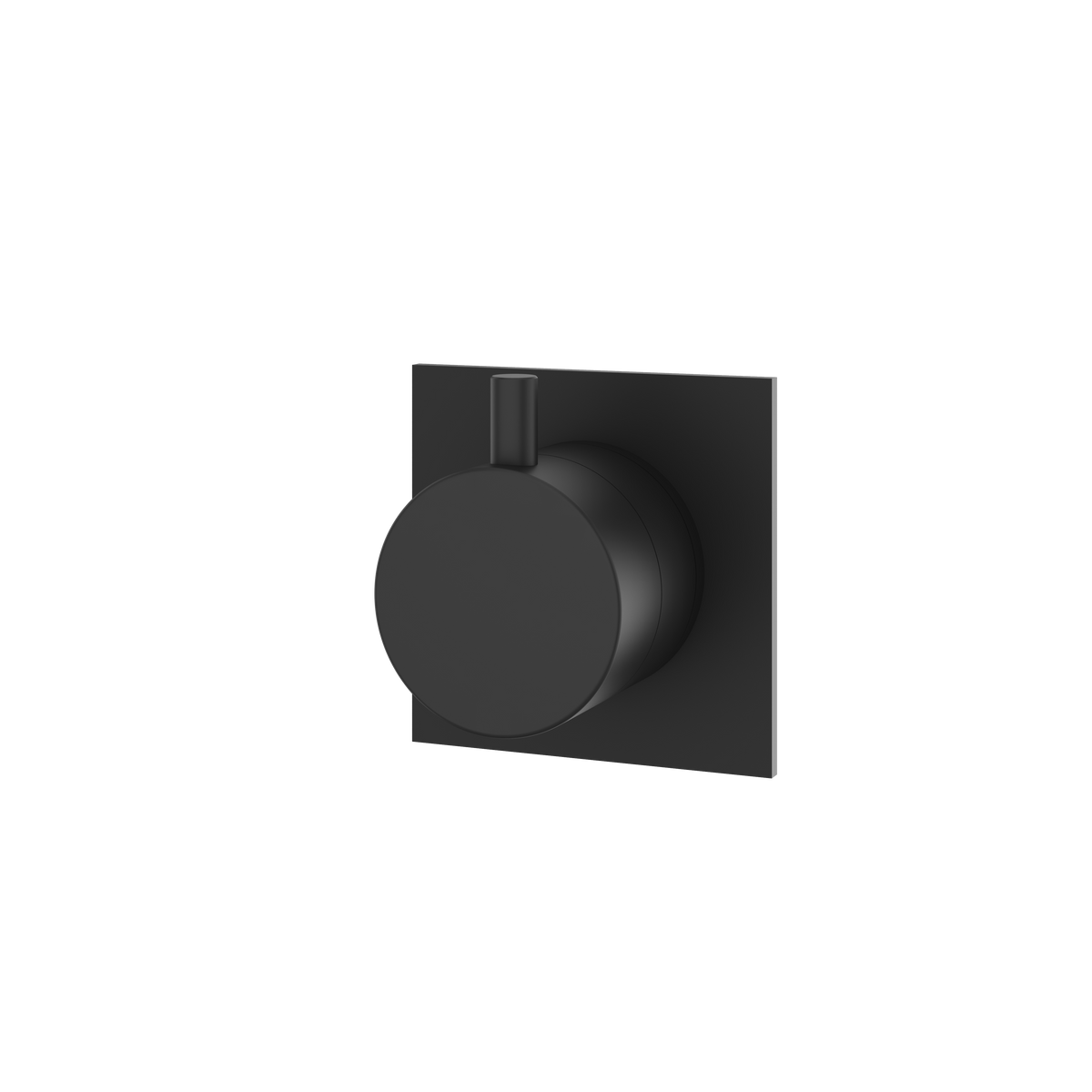 Aquabrass Trim Sets Square / Round Trim Set with Diverter 3-Way Shared 93932 in black