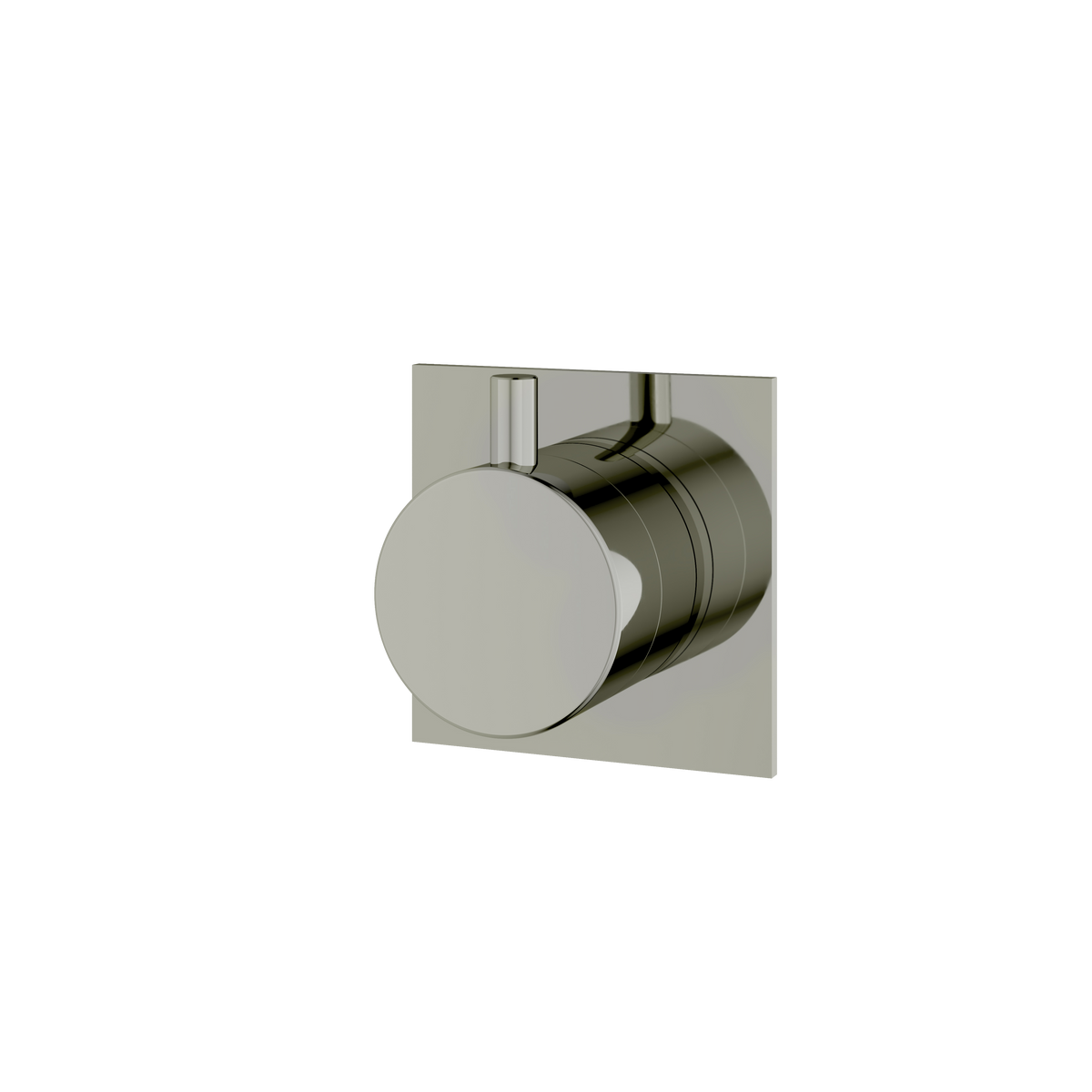 Aquabrass Trim Sets Square / Round Trim Set with Diverter 3-Way Shared 93932 in polished nickel