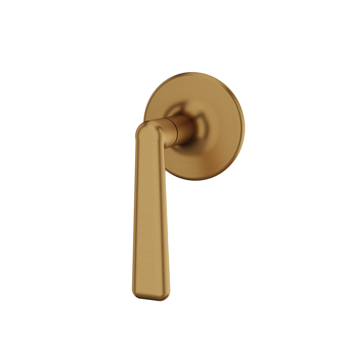 Aquabrass Forum Round Trim for Shut-Off Valve C0642 in brushed gold