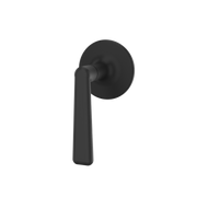 Aquabrass Forum Round Trim Set for Diverter Valve 3-Way Non-shared C1342 in brushed black chrome
