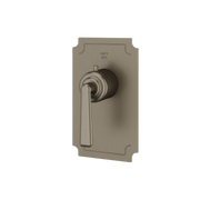 Aquabrass Forum Round Trim Set for Thermostatic Valve C3042 in brushed black chrome