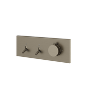 Aquabrass Dimmer 2-Way Shower Trim DI2W in brushed black chrome