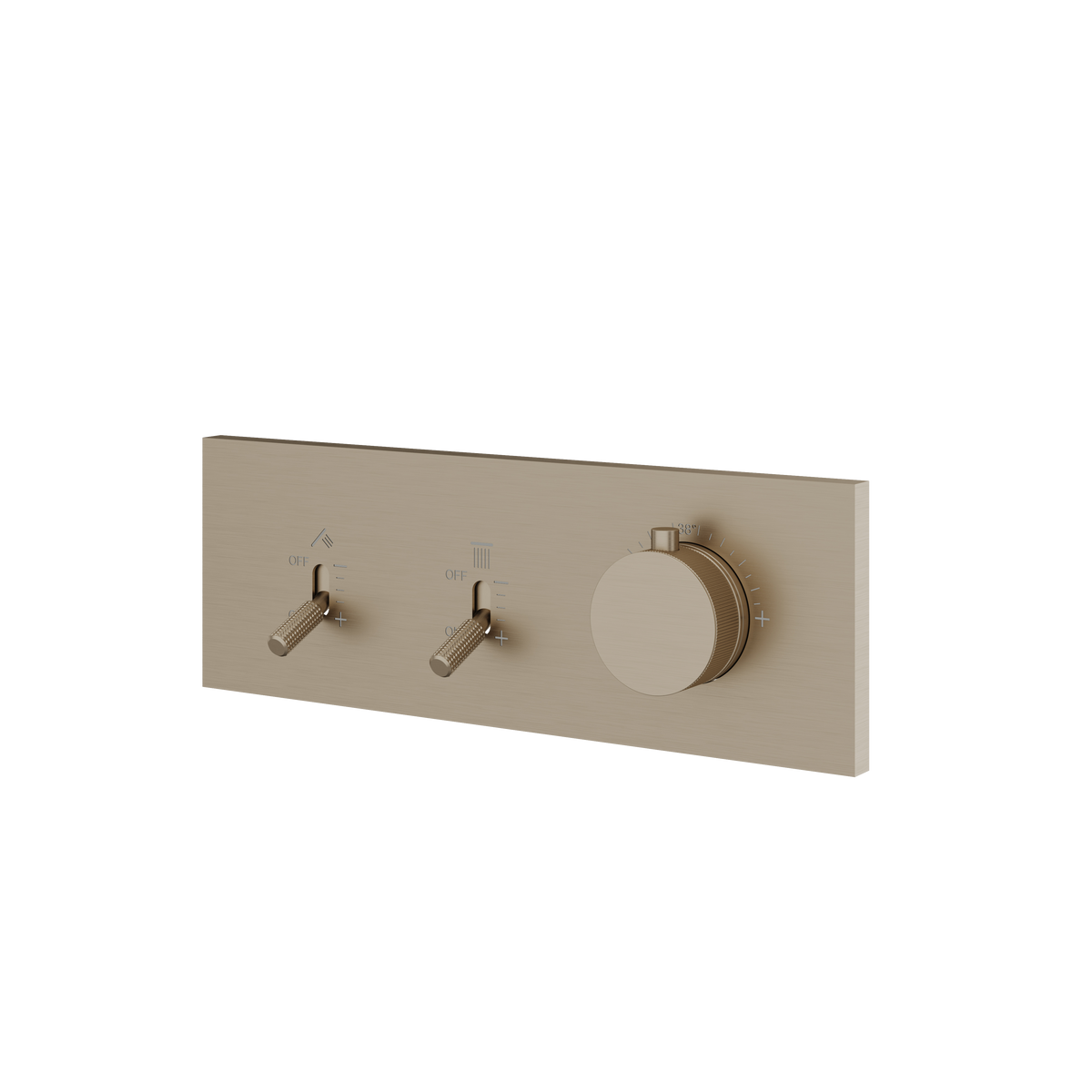 Aquabrass Dimmer 2-Way Shower Trim DI2W in brushed nickel