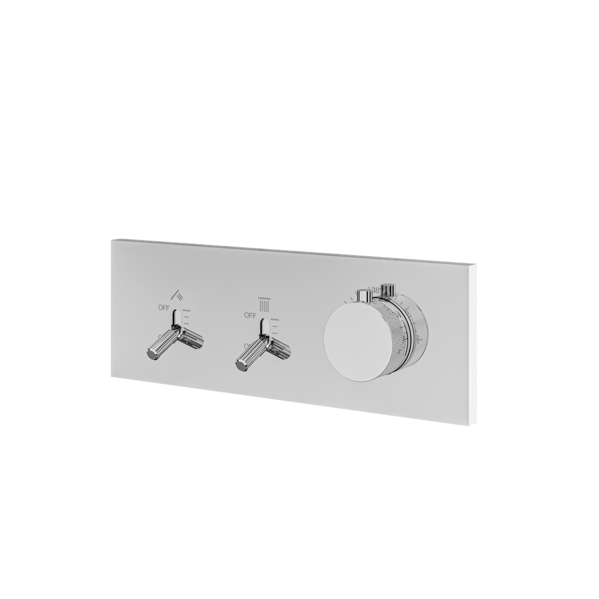Aquabrass Dimmer 2-Way Shower Trim DI2W in polished chrome