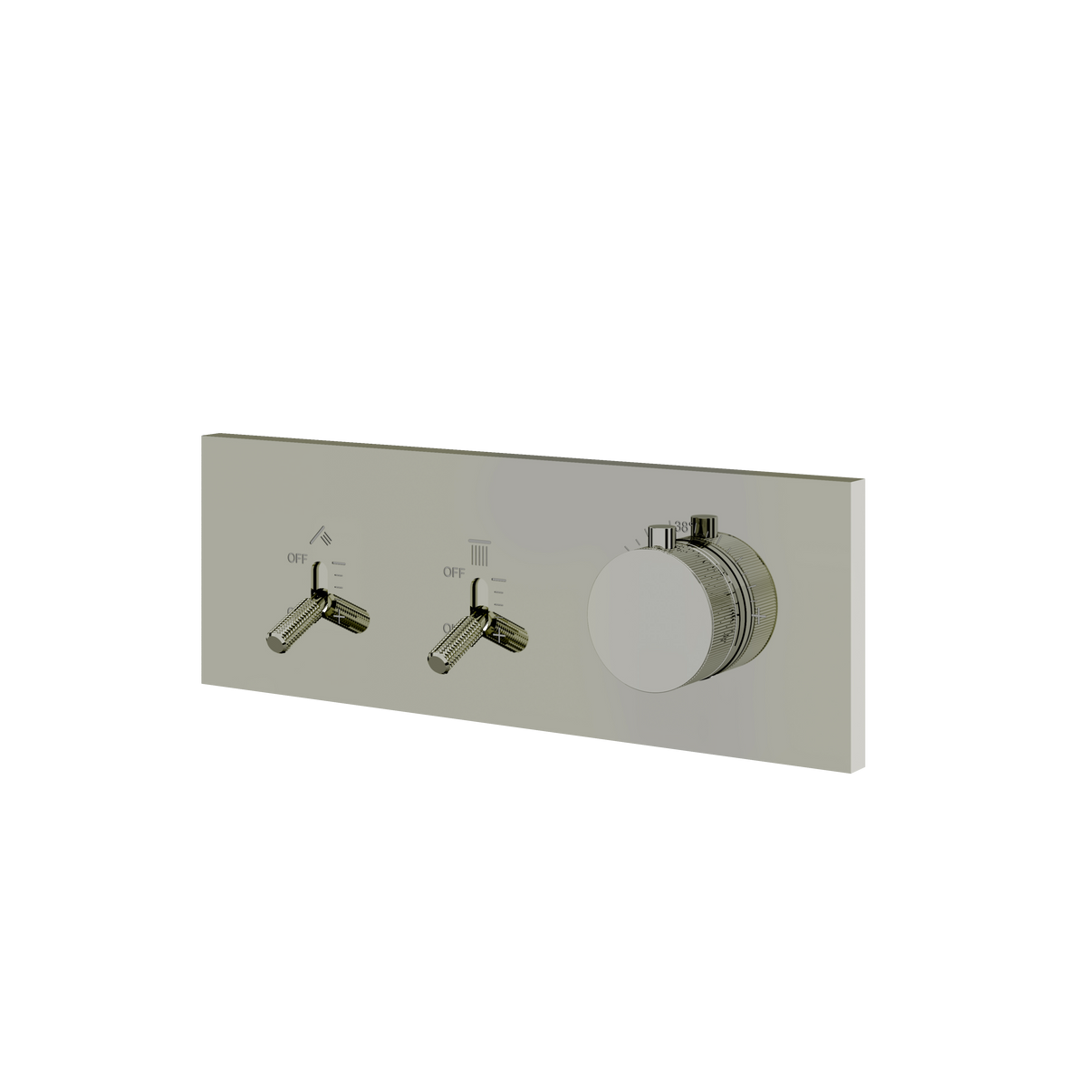 Aquabrass Dimmer 2-Way Shower Trim DI2W in polished nickel