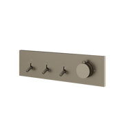 Aquabrass Dimmer 3-Way Shower Trim DI3W in brushed black chrome