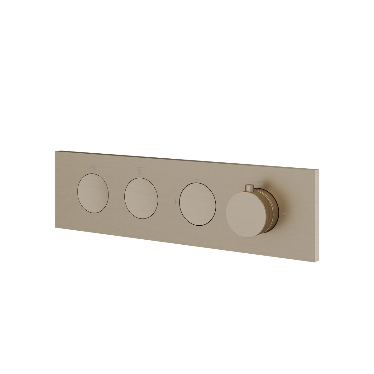 Aquabrass Flush 2-Way Shower Trim FL2W in brushed nickel