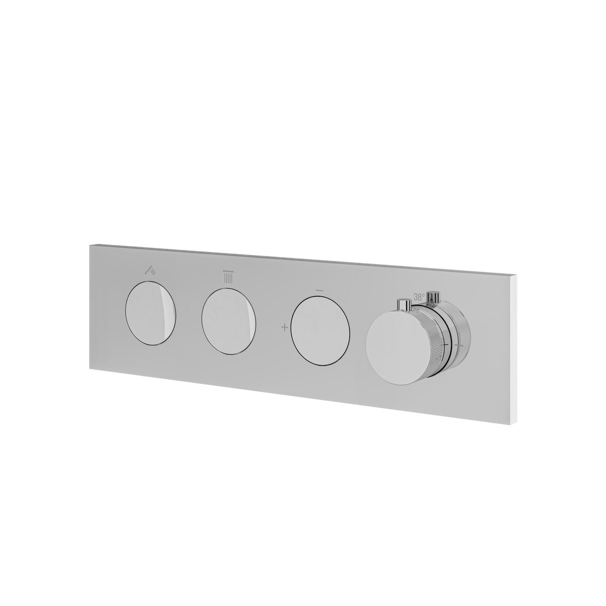 Aquabrass Flush 2-Way Shower Trim FL2W in polished chrome