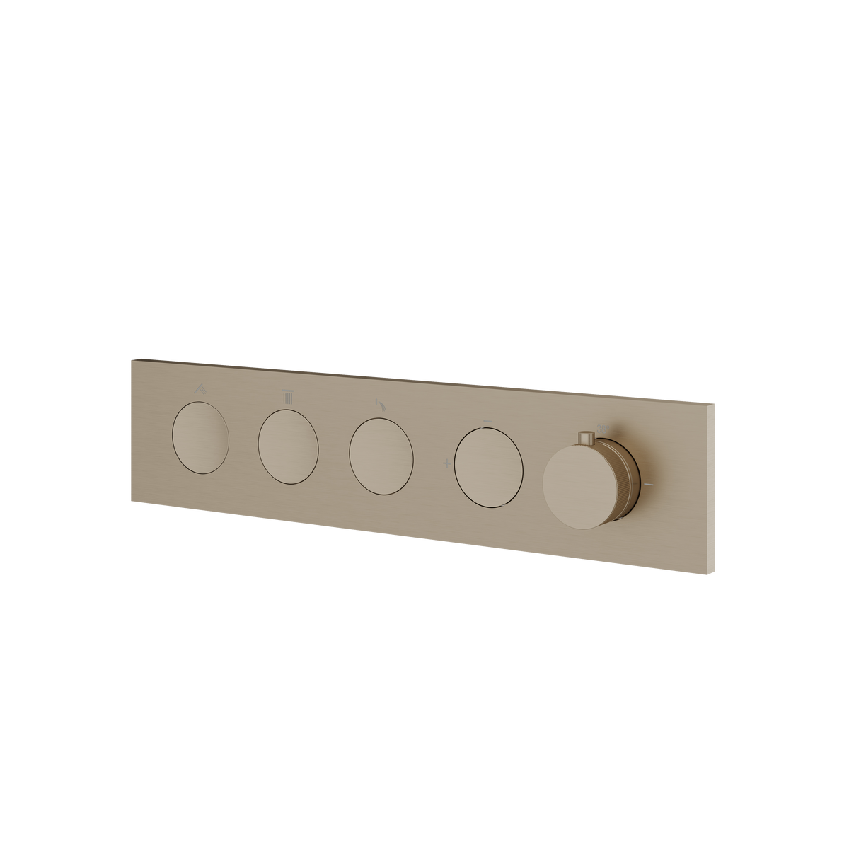 Aquabrass Flush 3-Way Shower Trim FL3W in brushed nickel