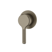 Aquabrass Ariston Round Trim for Shut-Off Valve R0647 in brushed black chrome