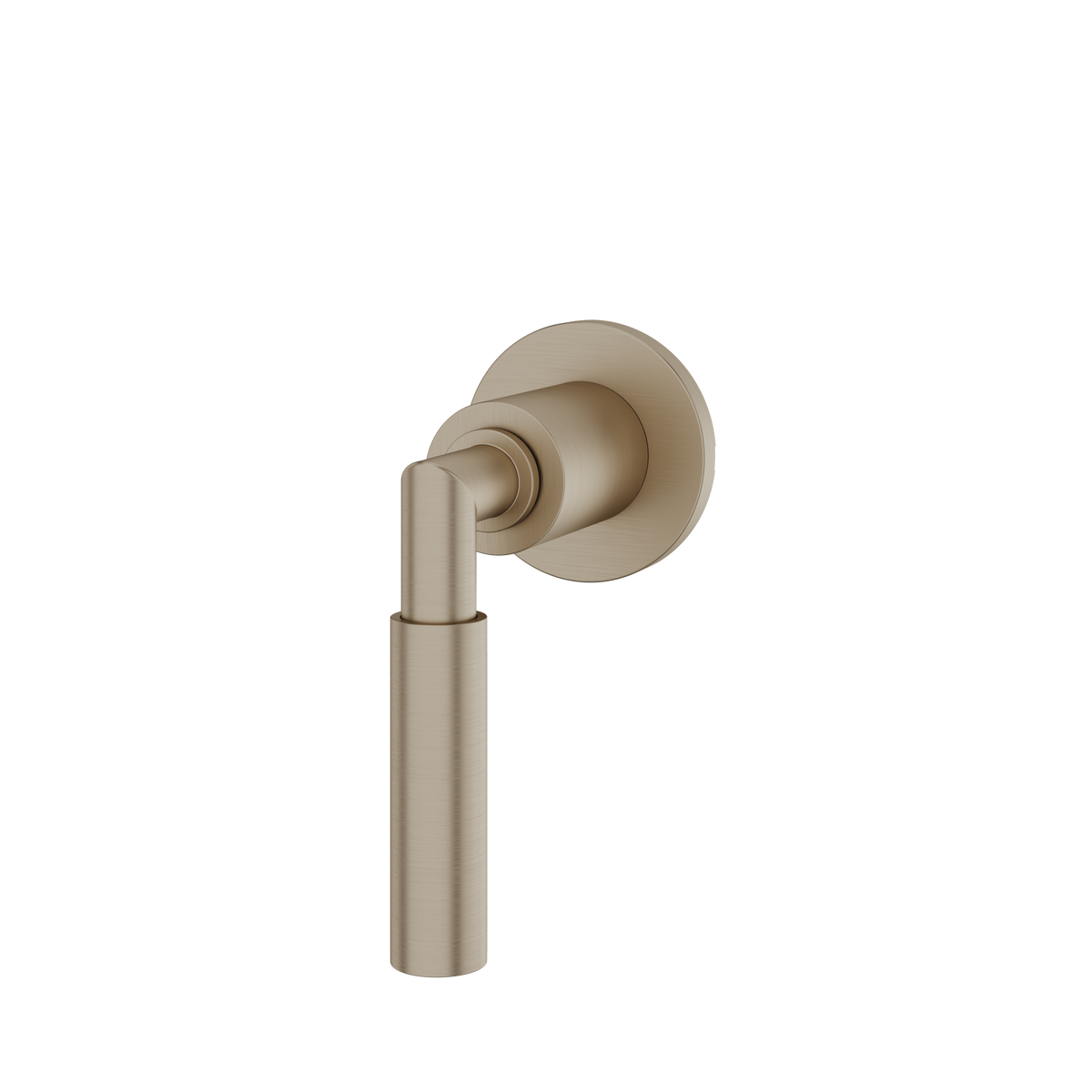 Aquabrass Aria Round Trim for Shut-Off Valve R0648 in brushed nickel