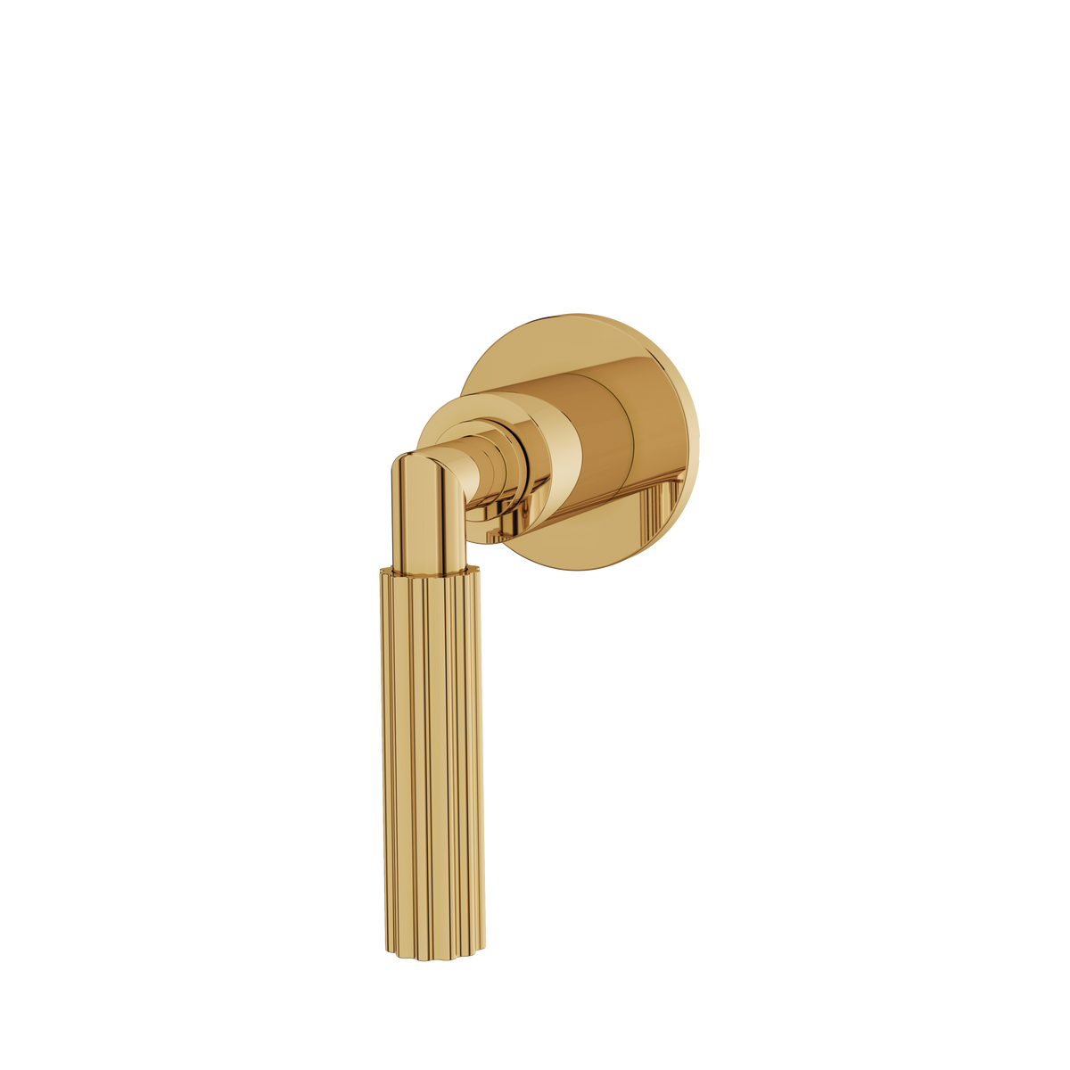 Aquabrass Montebello Round Trim Set for Shut-Off Valve R0649 in polished gold