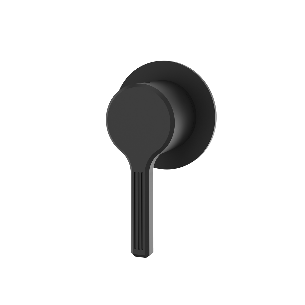Aquabrass Ariston Round Trim Set for Diverter Valve 2-Way Non-shared R1247 in black