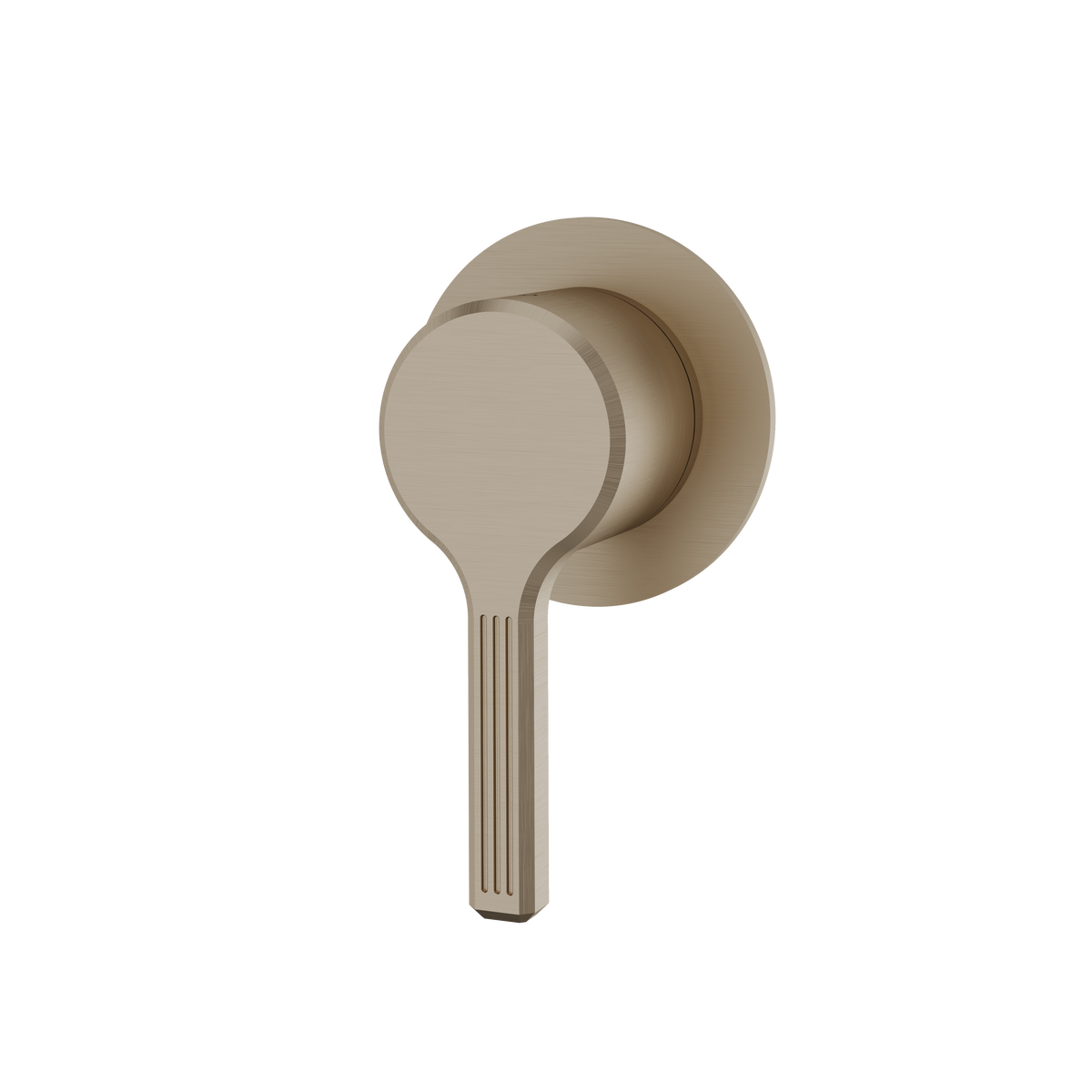 Aquabrass Ariston Round Trim Set for Diverter Valve 2-Way Non-shared R1247 in brushed nickel