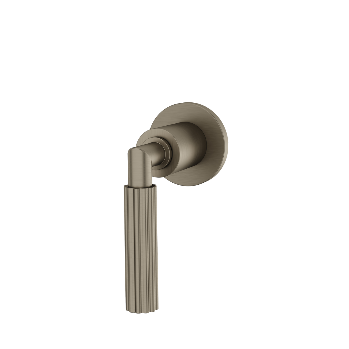 Aquabrass Montebello Round Trim Set for Diverter Valve 2-Way Non-shared R1249 in brushed black chrome