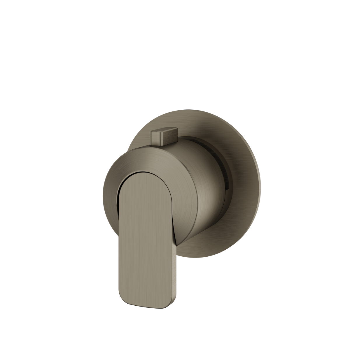 Aquabrass c67 Round Trim Set for Diverter Valve 2-Way Shared R2267 in brushed black chrome