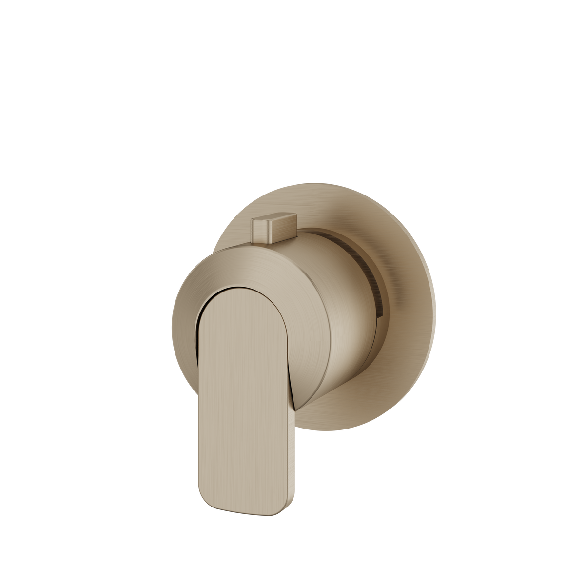 Aquabrass c67 Round Trim Set for Diverter Valve 2-Way Shared R2267 in brushed nickel