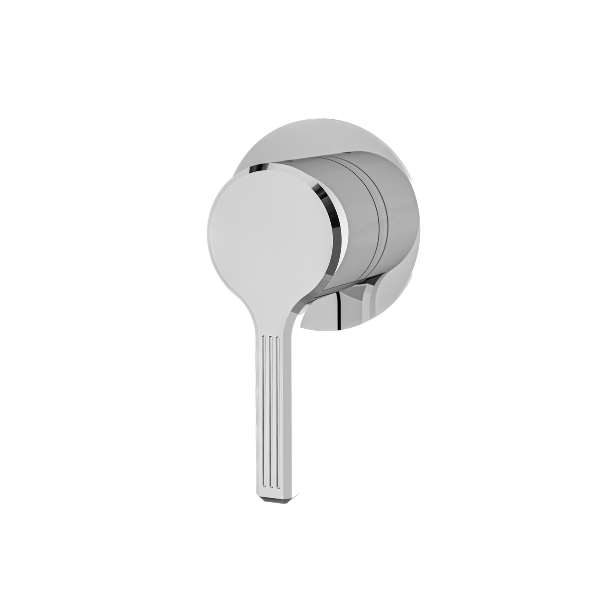 Aquabrass Ariston Round Trim Set for Diverter Valve 3-Way Shared R2347 in polished chrome
