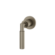 Aquabrass Aria Round Trim Set for Diverter Valve 3-Way Shared R2348 in brushed black chrome
