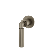 Aquabrass Montebello Round Trim Set for Diverter Valve 3-Way Shared R2349 in brushed black chrome