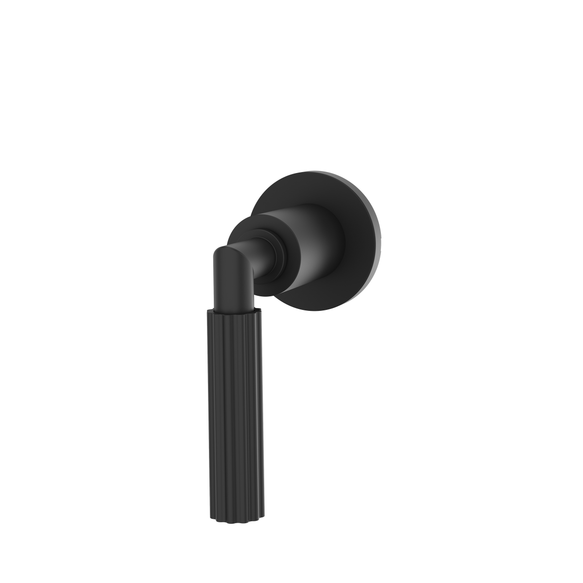 Aquabrass Montebello Round Trim Set for Diverter Valve 3-Way Shared R2349 in black