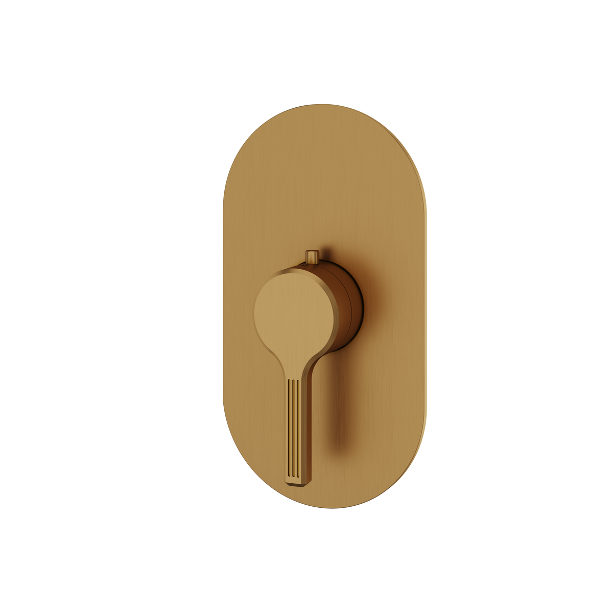 Aquabrass Ariston Round Trim Set for Thermostatic Valve R3047 in brushed gold
