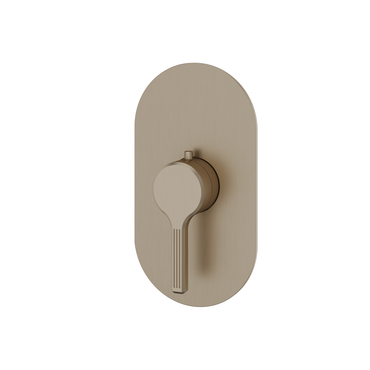 Aquabrass Ariston Round Trim Set for Thermostatic Valve R3047 in brushed nickel