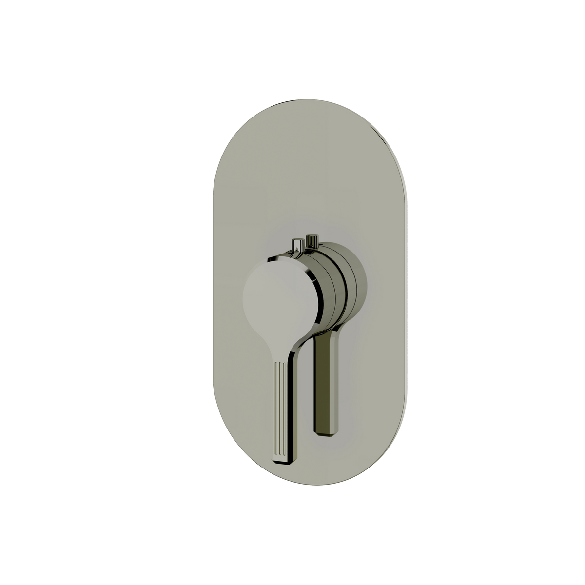 Aquabrass Ariston Round Trim Set for Thermostatic Valve R3047 in polished nickel