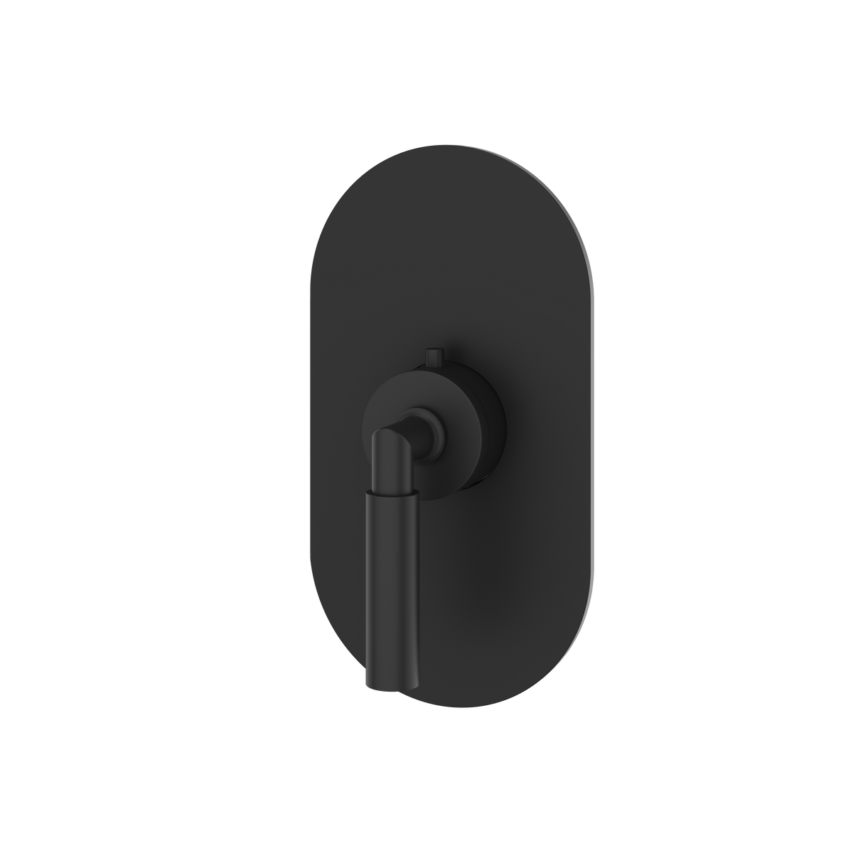 Aquabrass Aria Round Trim Set for Thermostatic Valve R3048 in black
