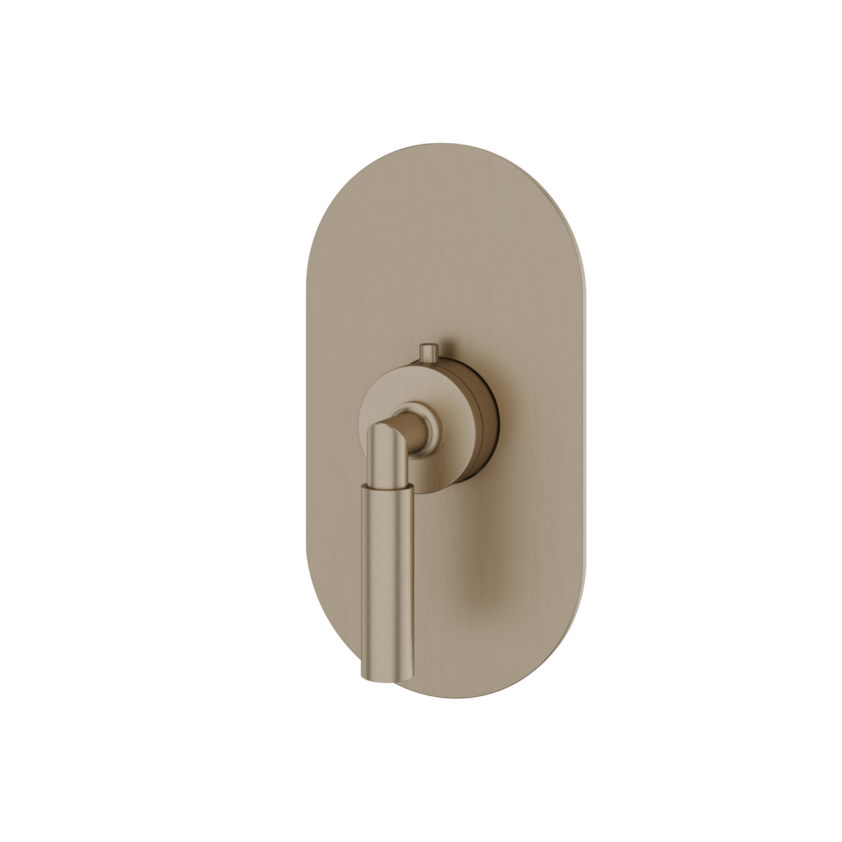 Aquabrass Aria Round Trim Set for Thermostatic Valve R3048 in brushed nickel
