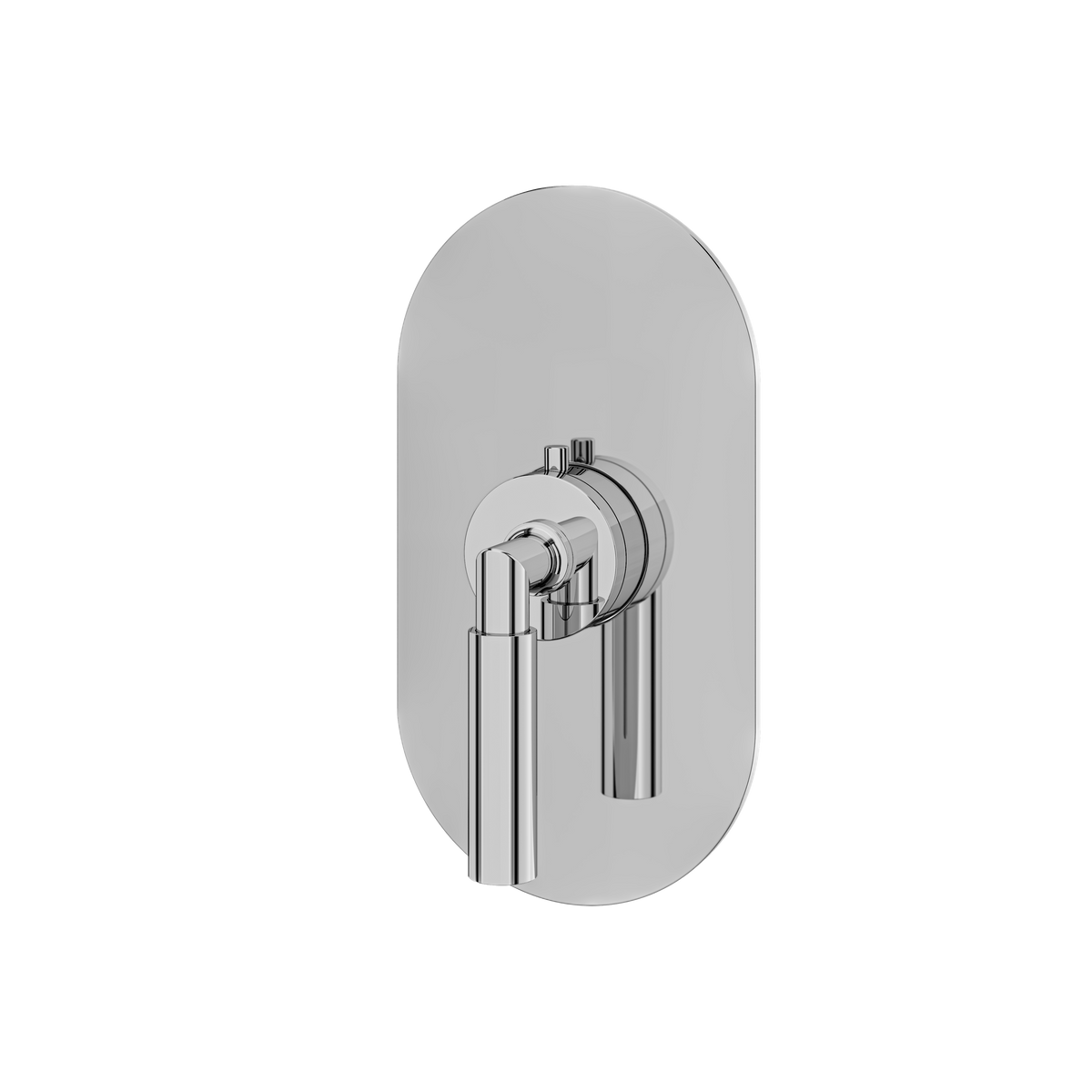 Aquabrass Aria Round Trim Set for Thermostatic Valve R3048 in polished chrome