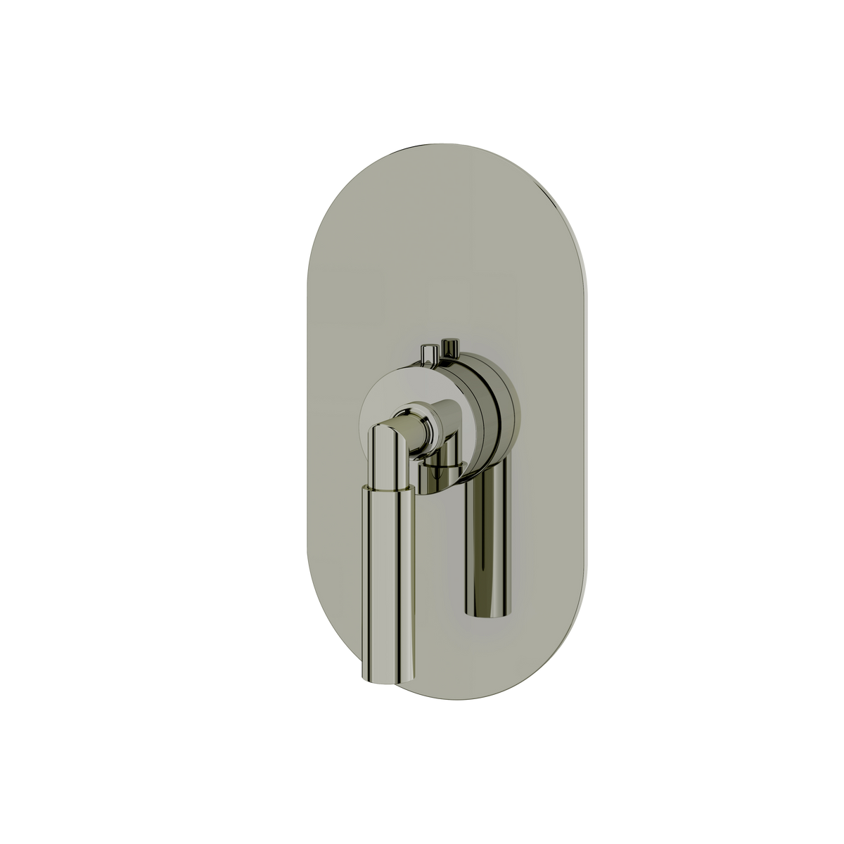 Aquabrass Aria Round Trim Set for Thermostatic Valve R3048 in polished nickel