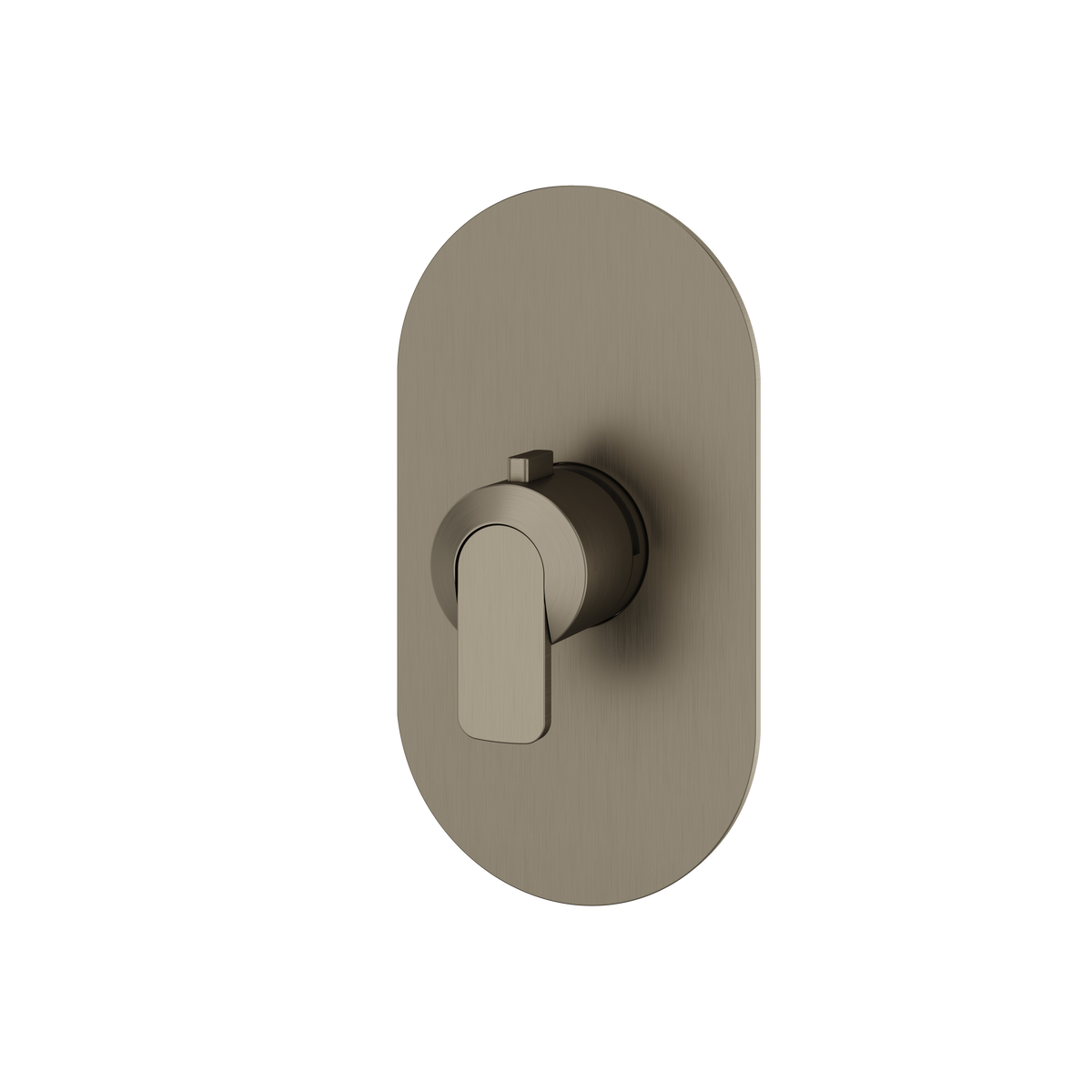 Aquabrass c67 Round Trim Set for Thermostatic Valve R3067 in brushed black chrome