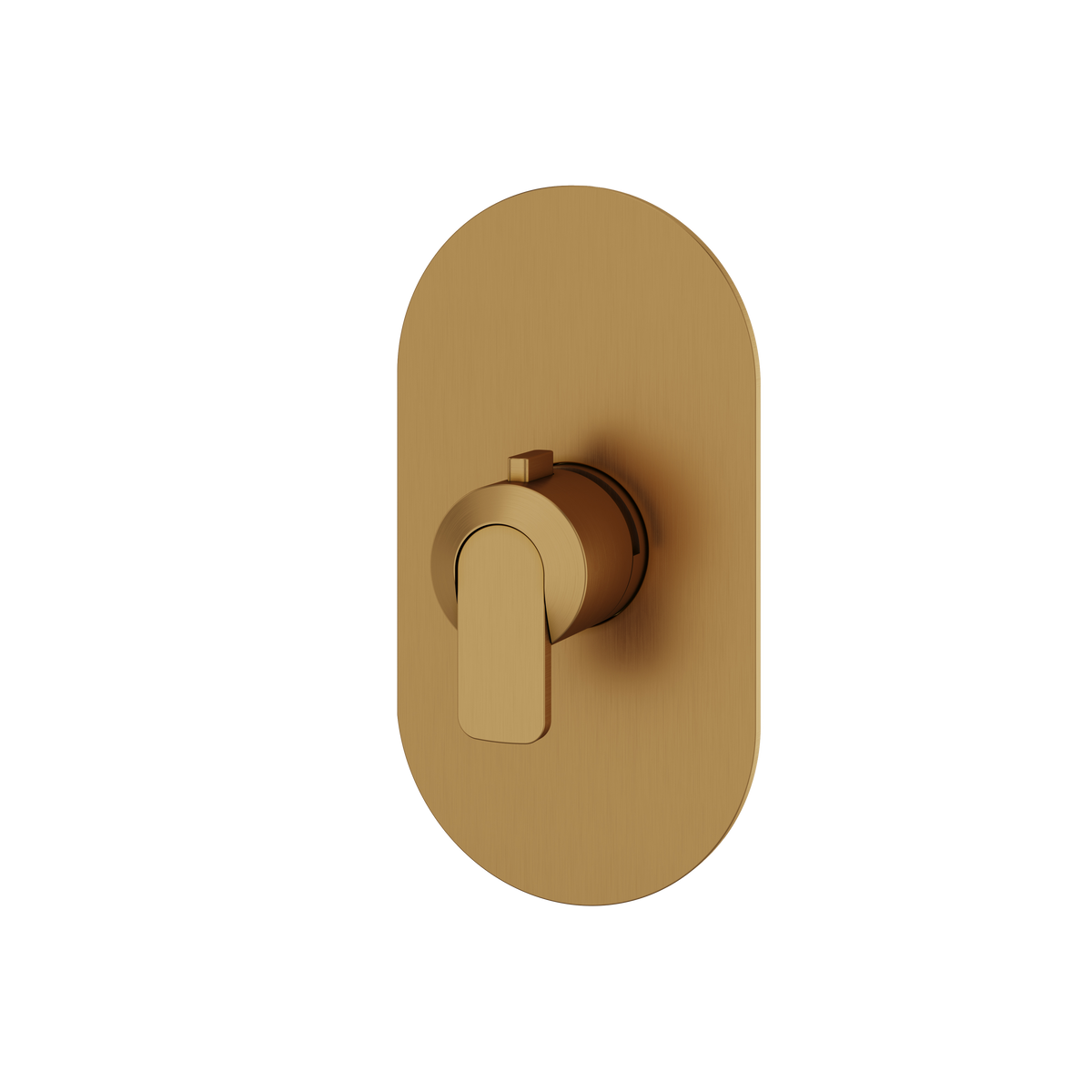 Aquabrass c67 Round Trim Set for Thermostatic Valve R3067 in brushed gold